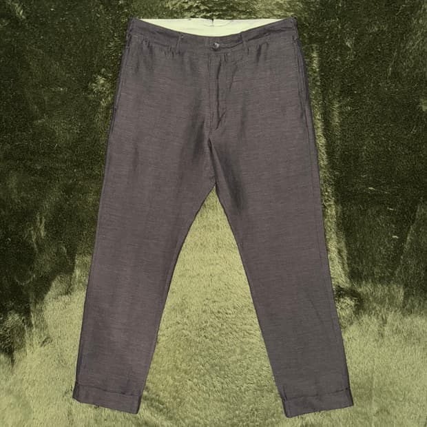 [34] 엔지니어드 가먼츠 루즈핏 린넨 블렌디드 신치백 팬츠