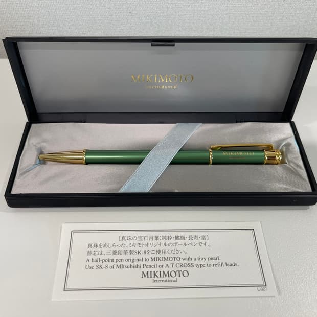 미키모토 펄 진주 장식 볼펜 1번 MIKIMOTO