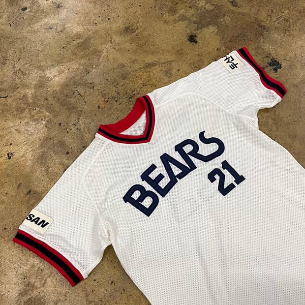[OS] 두산 베어스 21번 박철순 화이트 야구 유니폼 b19