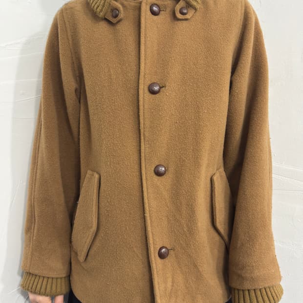 beams boy camel wool jacket