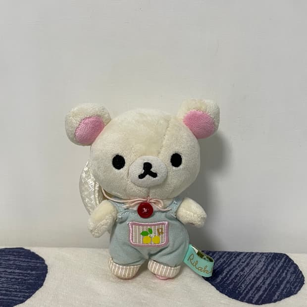 농부 리락쿠마 인형 키링