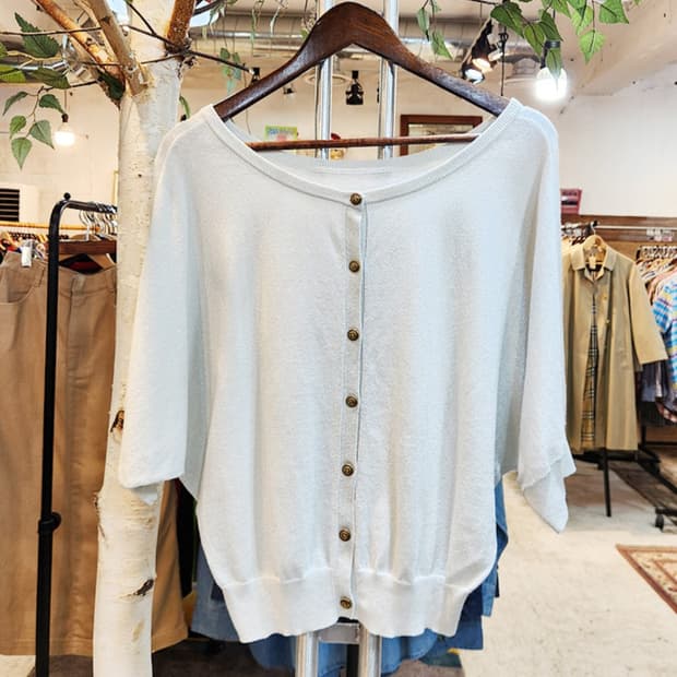 BURBERRY 버버리 런던 블루 라벨 가오리핏 가디건