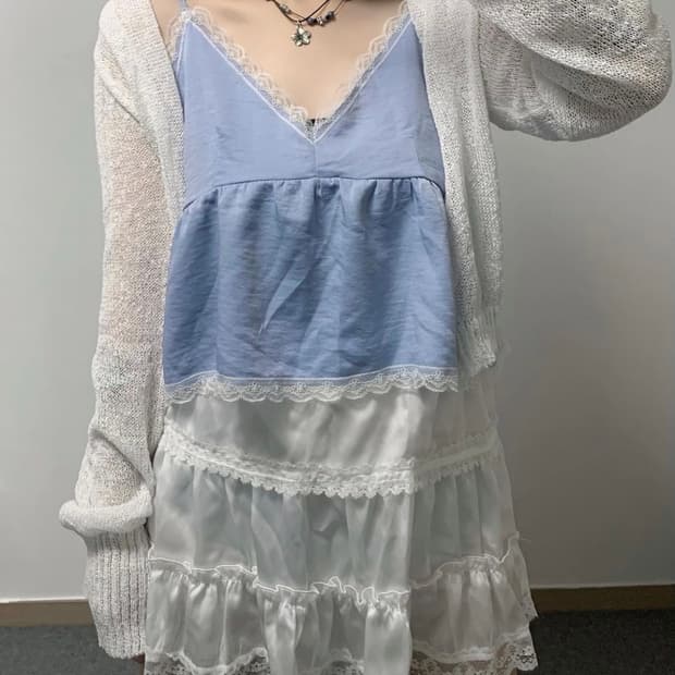 가화빈티지 소라 캉캉 슬립