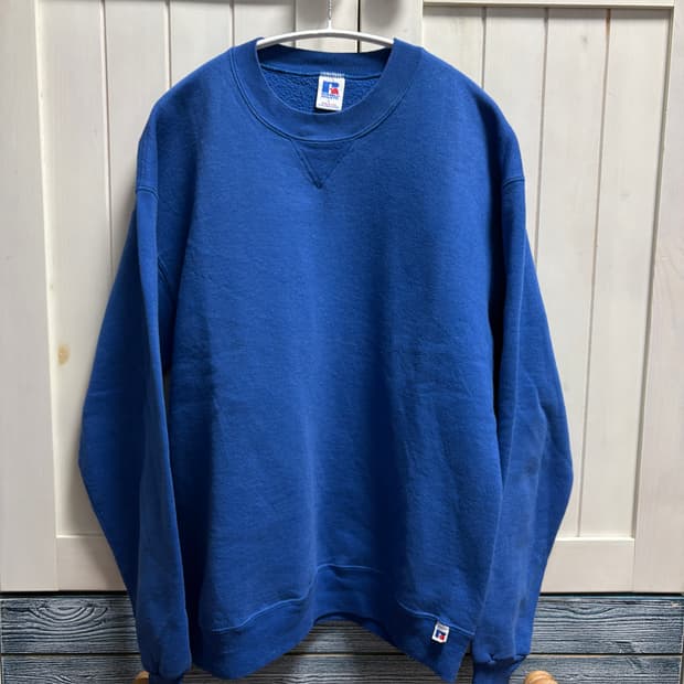 미제 usa 80s 러셀 스웻 맨투맨 블루 L 라지사이즈