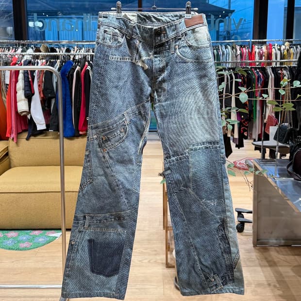 앤더슨벨 데님 빈티지 리워크 팬츠 