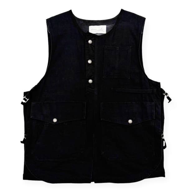 빈티지 패턴 풀오버 베스트 조끼