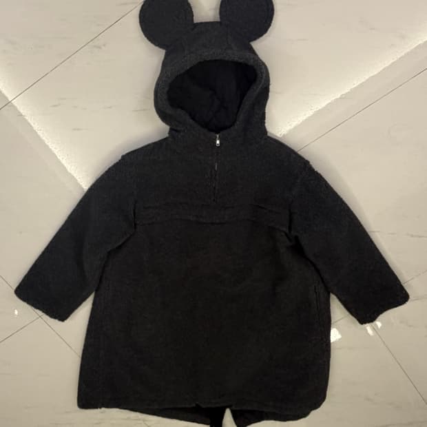 꼼데가르송 퍼 미키 이어 후드 아노락 메이드인재팬 