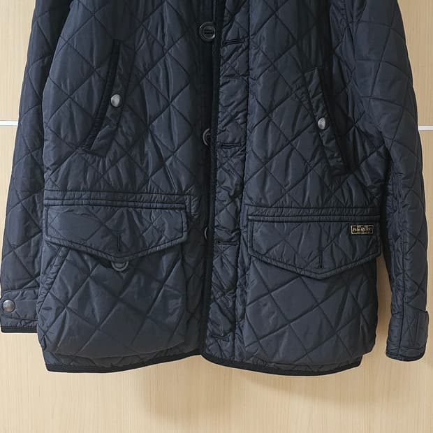 폴로 랄프로렌 퀼팅 자켓 블랙 색상 M