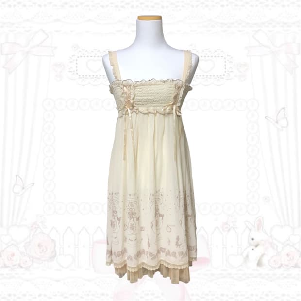 일본빈티지 라떼갸루 히메갸루 원피스 모리걸