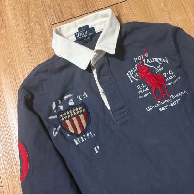 폴로 빅포니 치프키프 카라티 긴팔 럭비티