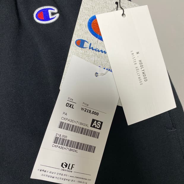 n. hollywood 엔할리우드 x 챔피온 콜라보 조거팬츠 XL