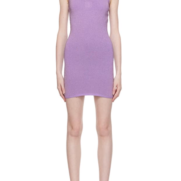 알렉산더왕 퍼플 탱크 미니 드레스