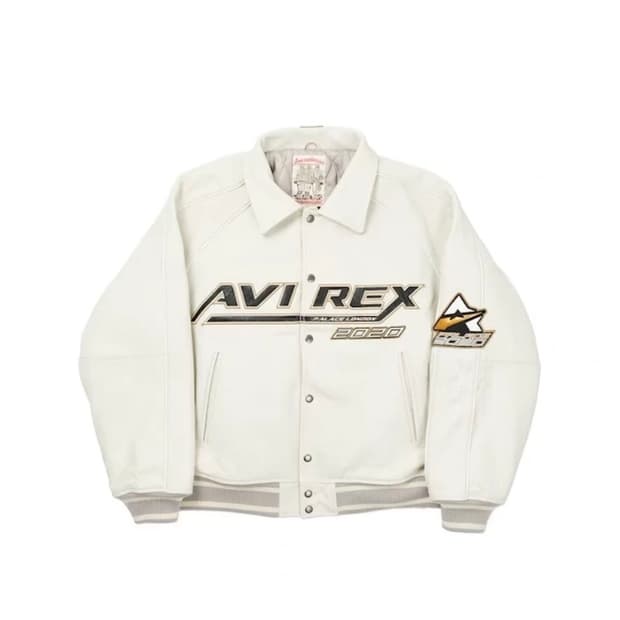 팔라스 아비렉스 노스네이크 가죽 자켓 화이트 XL