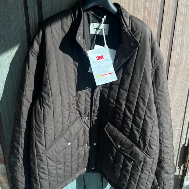 새상품(M)인사일런스 3M 신슐레이트 퀄티드 점퍼 다크브라운