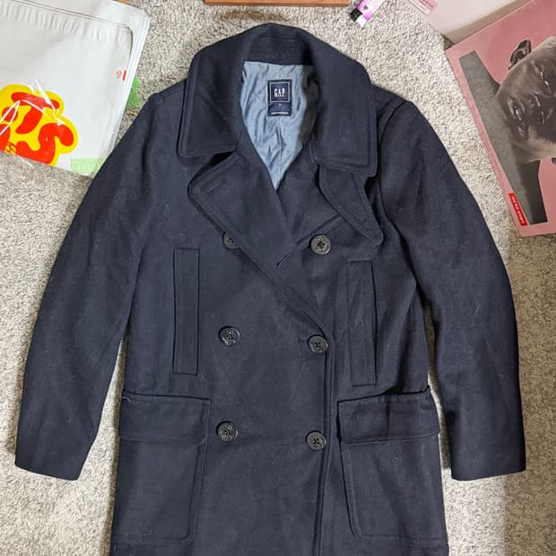 GAP 갭 울혼방 네이비 피코트