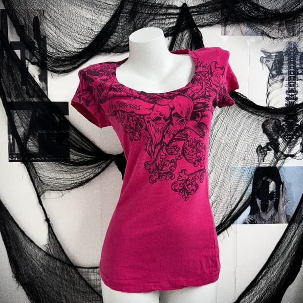 00s skull printing halfsleeve