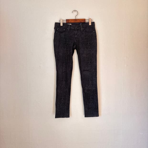 26 뱀피 패턴 스키니진 제깅스 AG 아드리아노 골드슈미트 슬림 