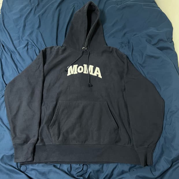 챔피온 x moma(모마) 후디 네이비