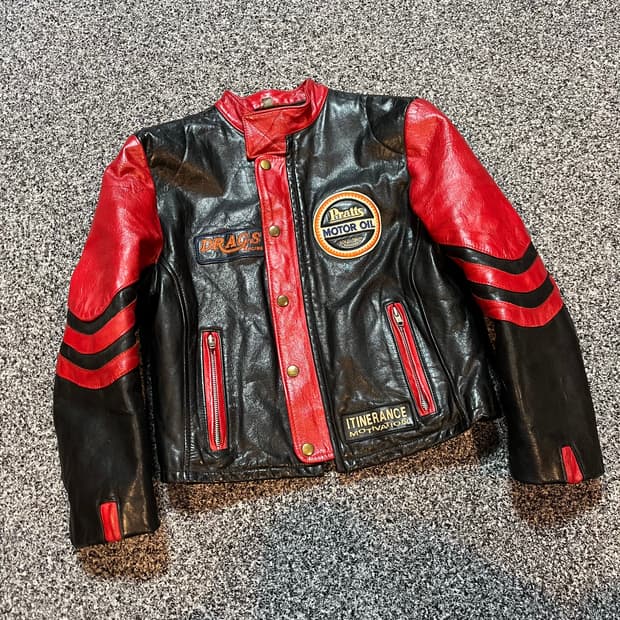 빈티지 라이더 레더 자켓 우먼즈 