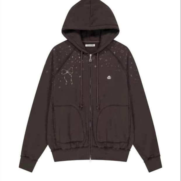 코이세이오 트윙클 후드집업 브라운