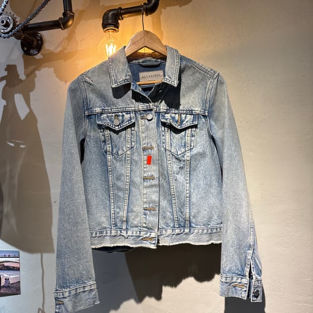 올세인츠 연청 데님 재킷