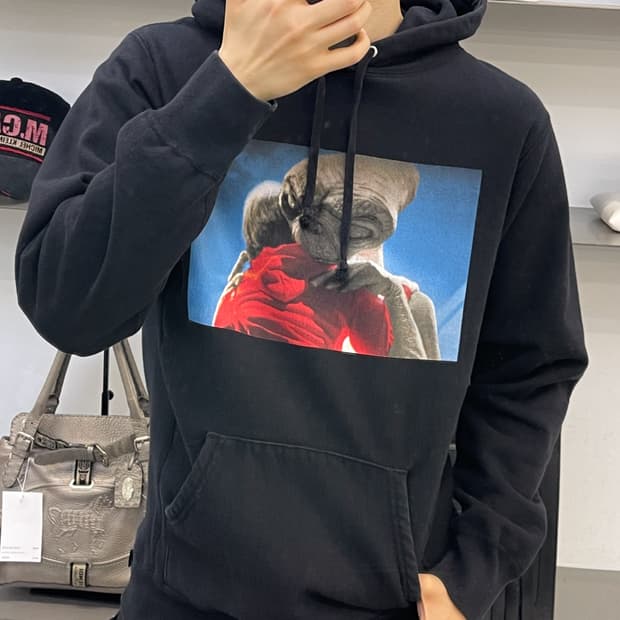 슈프림 x E.T 15fw E.T 프린트 후드티