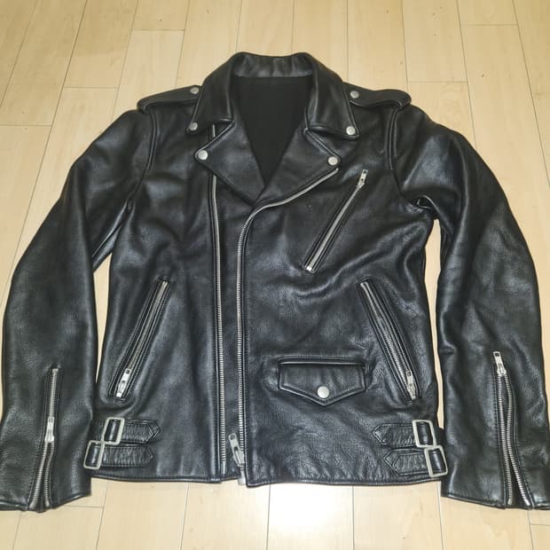 비바스튜디오 천연가죽 라이더 자켓 M