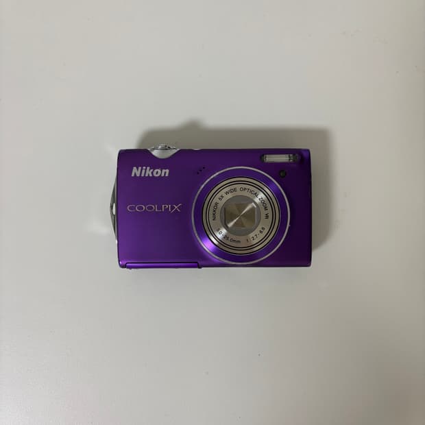 니콘 S5100 디지털카메라 보라색