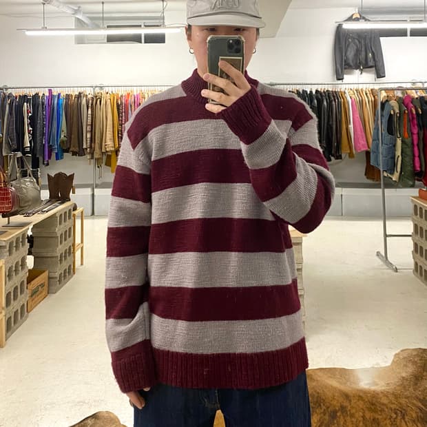 NEEDLES stripe knit 니들즈 스트라이프 니트