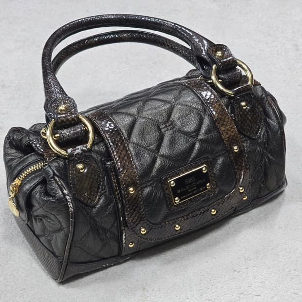 발렌시아가 00s 뱀피 핸드백