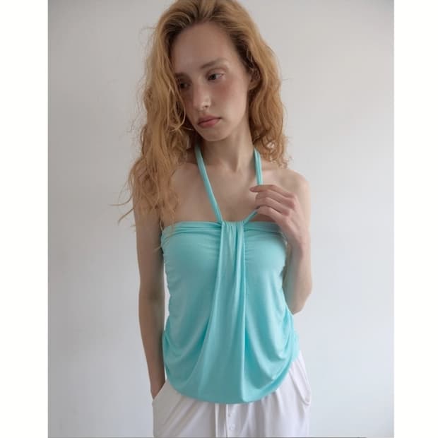 TWIST HALTER TOP (MINT)