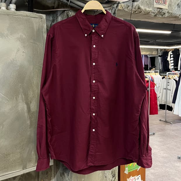 폴로 랄프로렌 셔츠 버건디 2XL #csz1101
