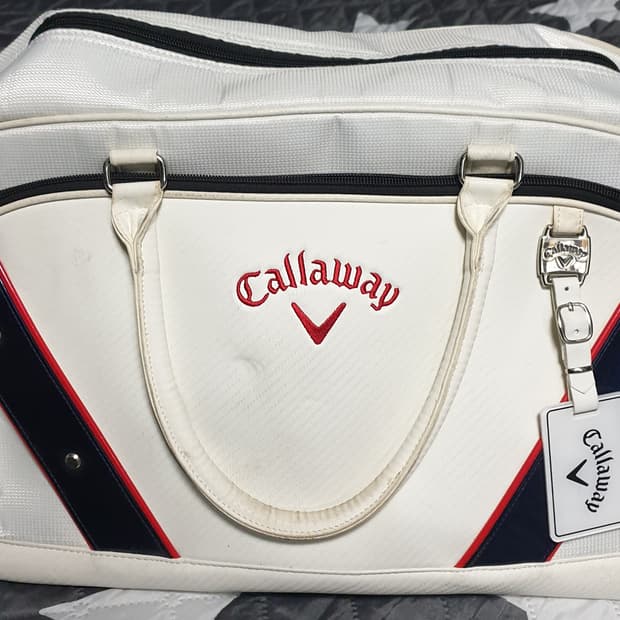 캘러웨이 보스턴백 (화이트 레드 네이비)