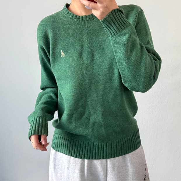 [M] 빈폴 그린 니트