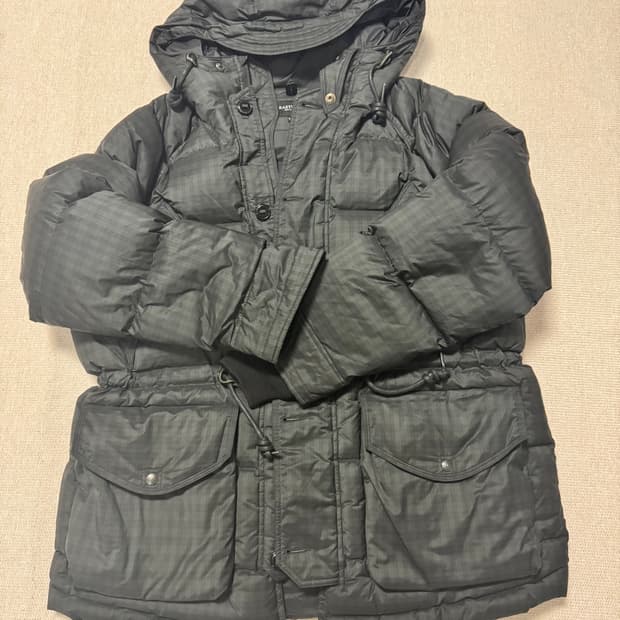 이스트로그 유틸리티 쉴드 파카 블랙티탄체크