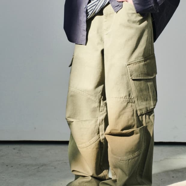 [0]다이브인 워시드 베른 카고 팬츠 베이지 (무민서)