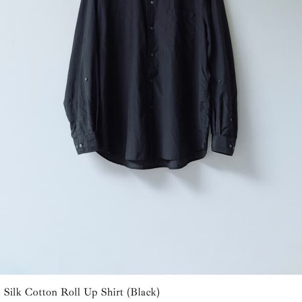 스틸네스 실크 코튼 롤업 셔츠