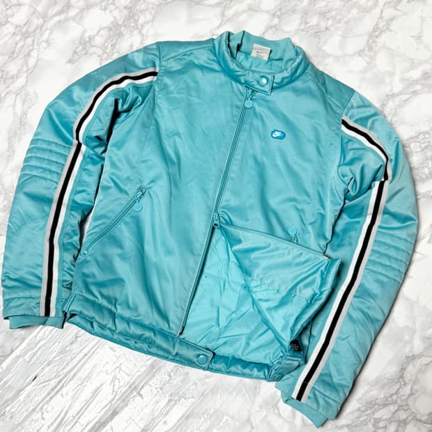 나이키 민트 y2k 올드스쿨 사이드라인 점퍼 자켓