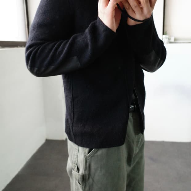 폴로 니트 집업