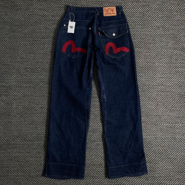 에비수 일판 오리지날 엔지니어드진 커브드 데님 팬츠 o 3337