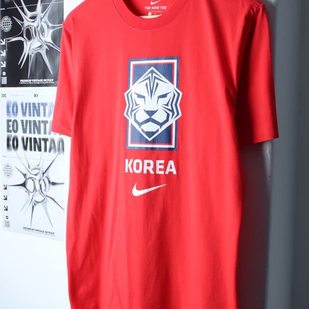 (L-XL) 나이키 반팔 티셔츠 축구 한국국대 월드컷-H30198