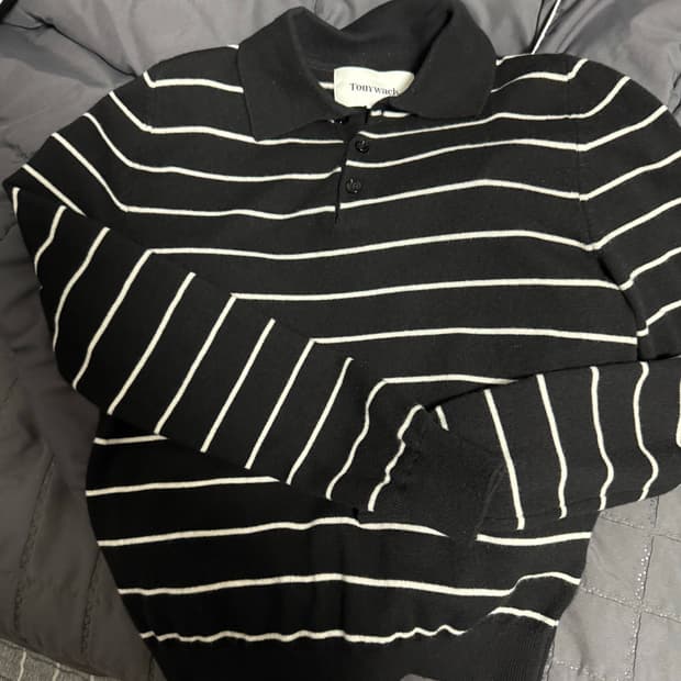 토니웩 울 스트라이프 니트 xl