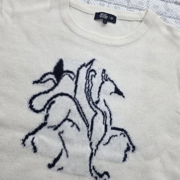 맨온더분 아이보리 울 니트 95