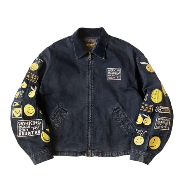 캐피탈 스마일 드리즐러 데님 자켓