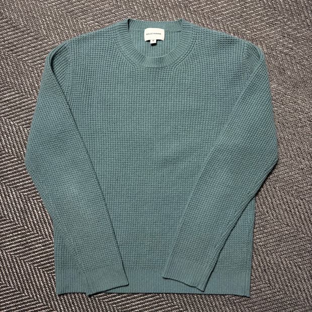 솔리드옴므 와플 크루넥 니트 스웨터(48)