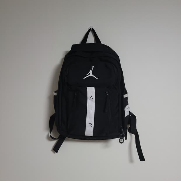 (M) NIKE 나이키 조던 에어 백팩 블랙/화이트