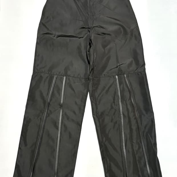 아트 오브 필드 프론트 지퍼 와이드 팬츠 블랙