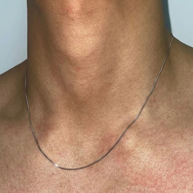실버925 체인목걸이 1mm 남자목걸이