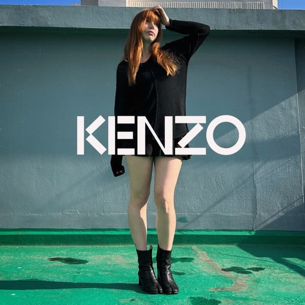 KENZO HOMME Deconstructed Mesh Knit