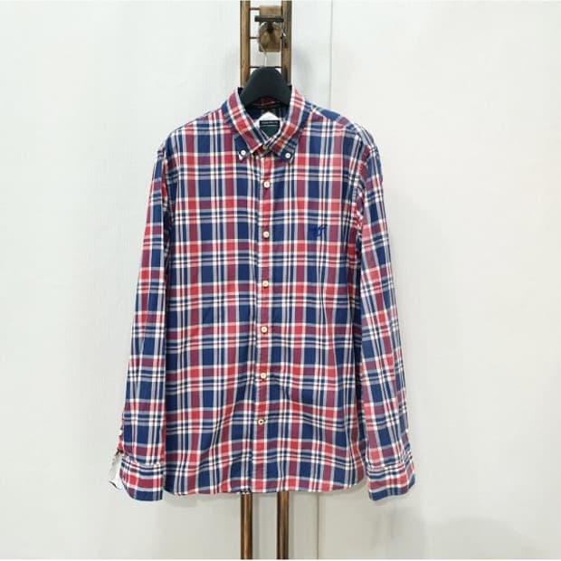 헨리코튼 캐주얼 클래식 체크 셔츠 100